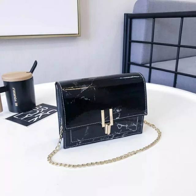 tas impor  murah wanita  hitam  handbag  promo