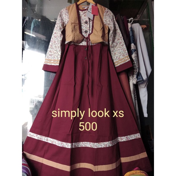 gamis tuneeca simply look xs cantik