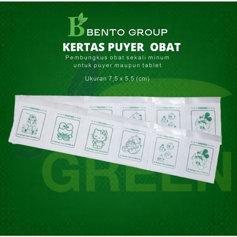 Kertas Puyer Karakter Kartun