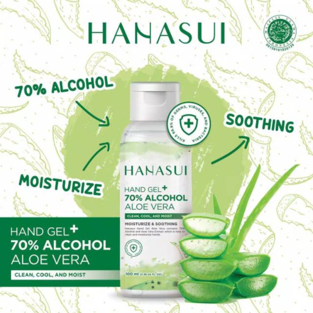 HAND SANITIZER MERK HANASUI 100 ML 70 % ALCOHOL