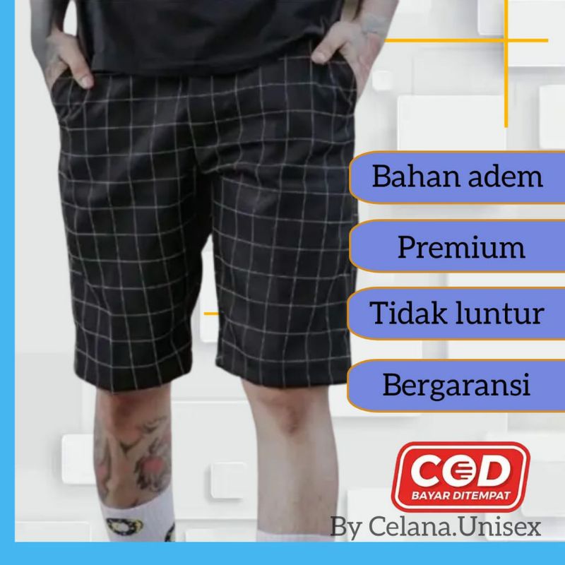 (BEST SELLER) TERLARIS!! NO.1 CELANA KEREN YANG LAGI HIZT CELANA DISTRO CELANA PENDEK TARTAN KOTAK KOTAK