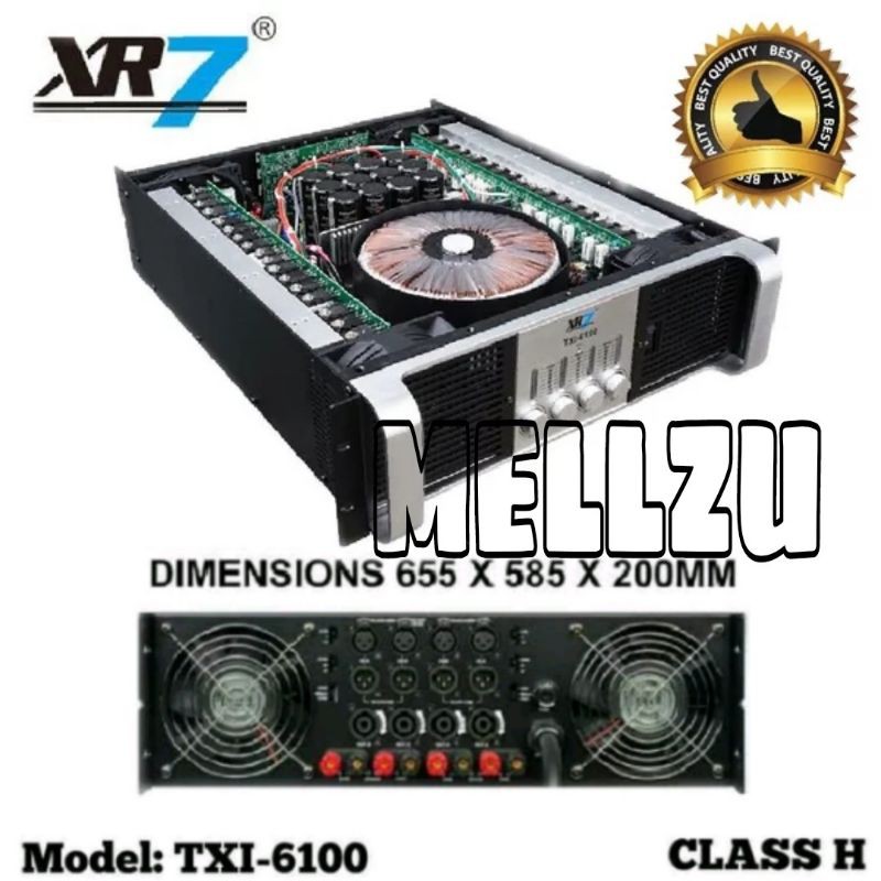 Power XR7 TXI 6100 Amplifier Class H Original 4 Channel