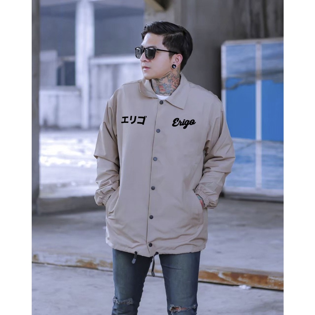 Coach erigo Jacket remaja Apparel NAGA jepang jaket pria wanita jacket murah distro remaja kekinian terbaru jeket perasut-1