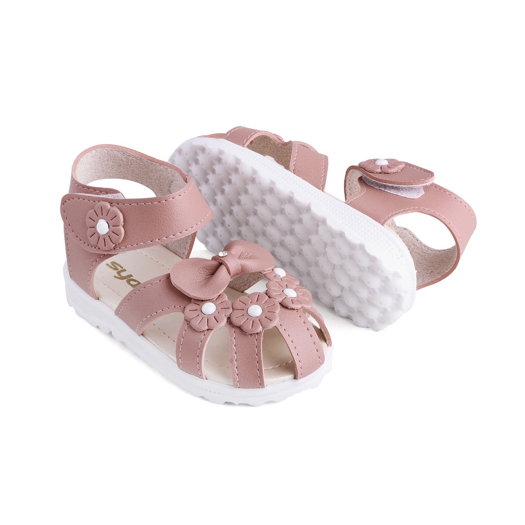 Sandal Anak Perempuan Aksesoris Bunga Salem Best Seller RLB