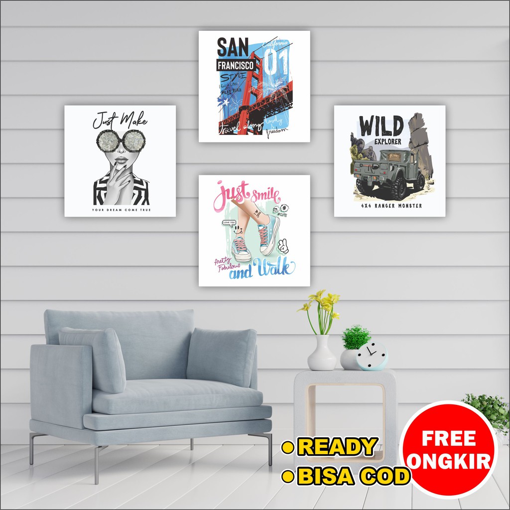 Pajangan dinding rumah dekorasi hiasan kamar wall decor Girl power quotes cewek walldecor poster mur