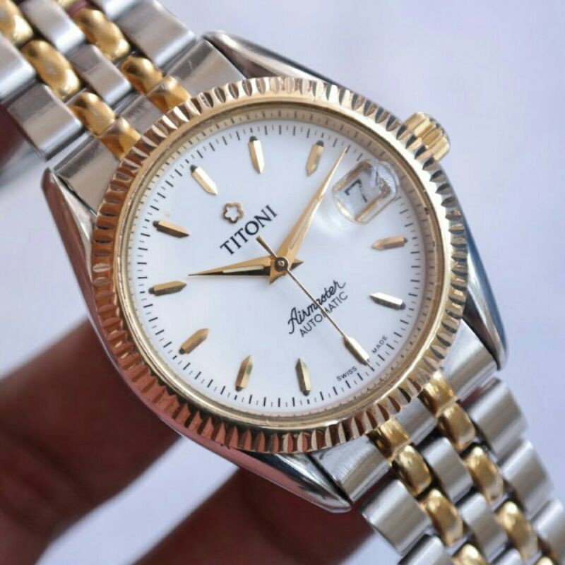 Jam Vintage Automatic Titoni Airmaster Original Titoni