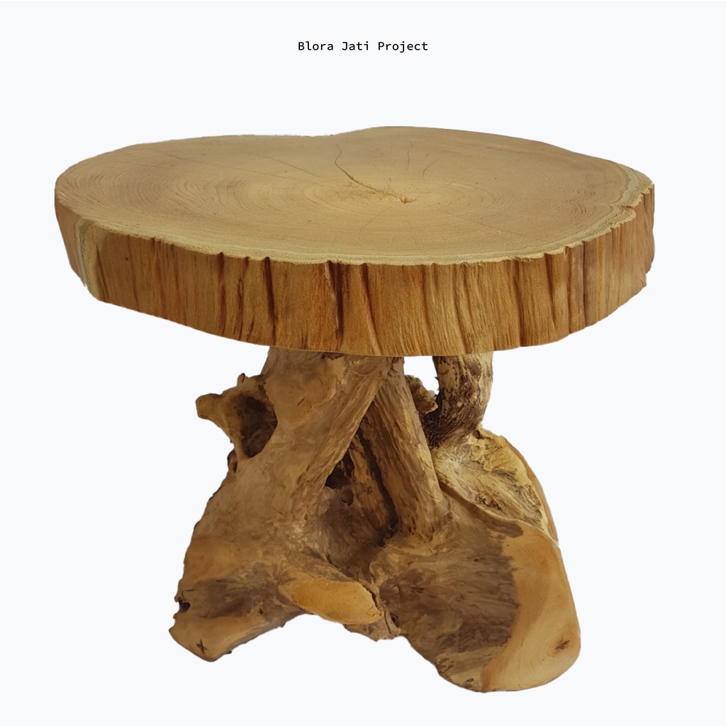 Kursi Jamur Akar Jati / Stool Chair - Type 22