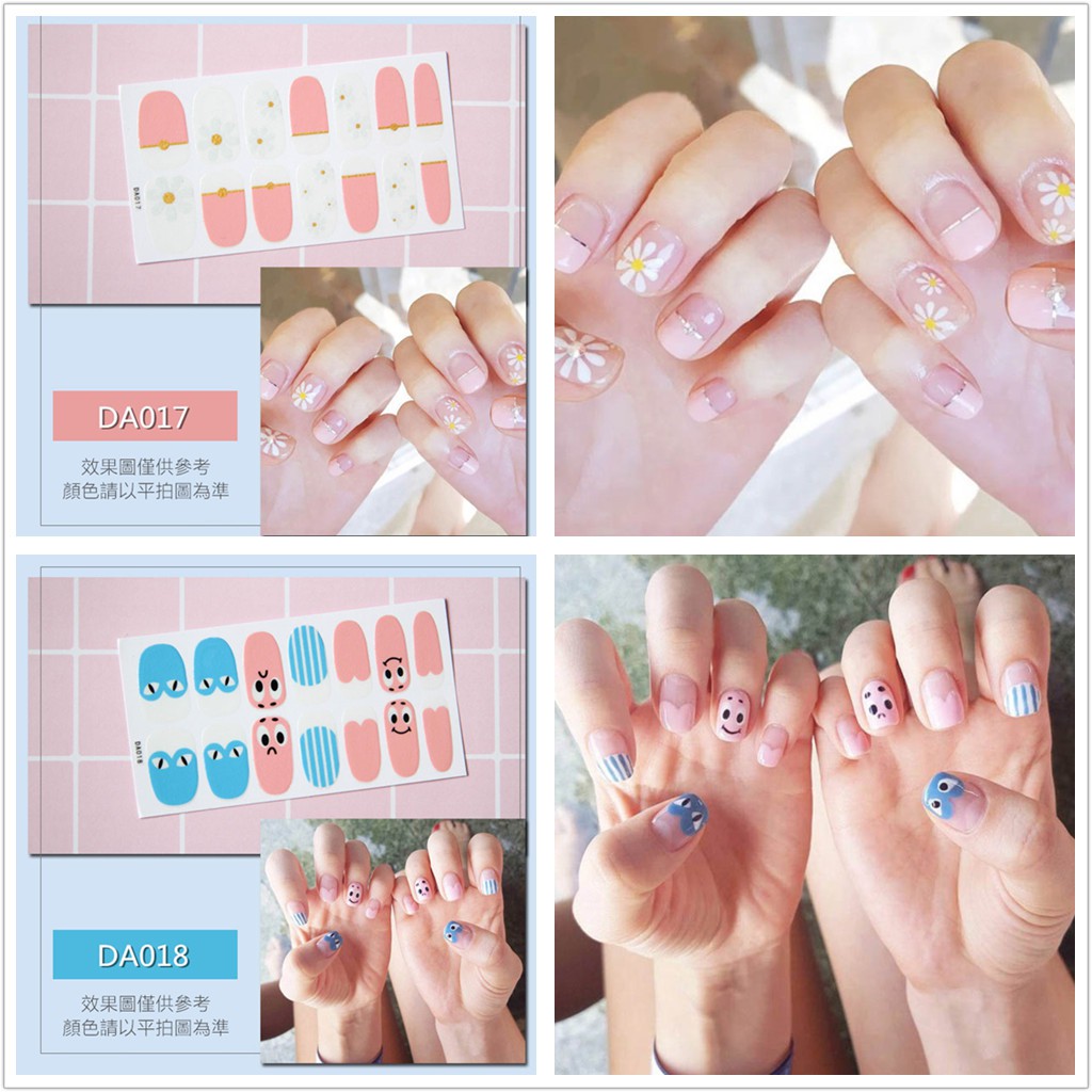 &lt;Jjoygirl&gt;DA Nail sticker motif / sticker kuku / stiker kuku / nail stiker glitter / stripes design