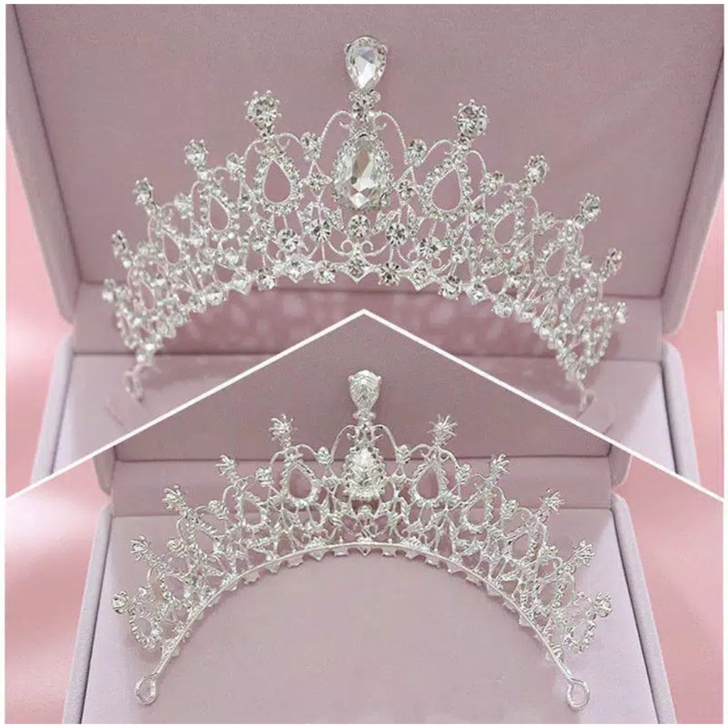 Shiny Crown - Jewelry Set Anting Kalung - Mahkota Tiara