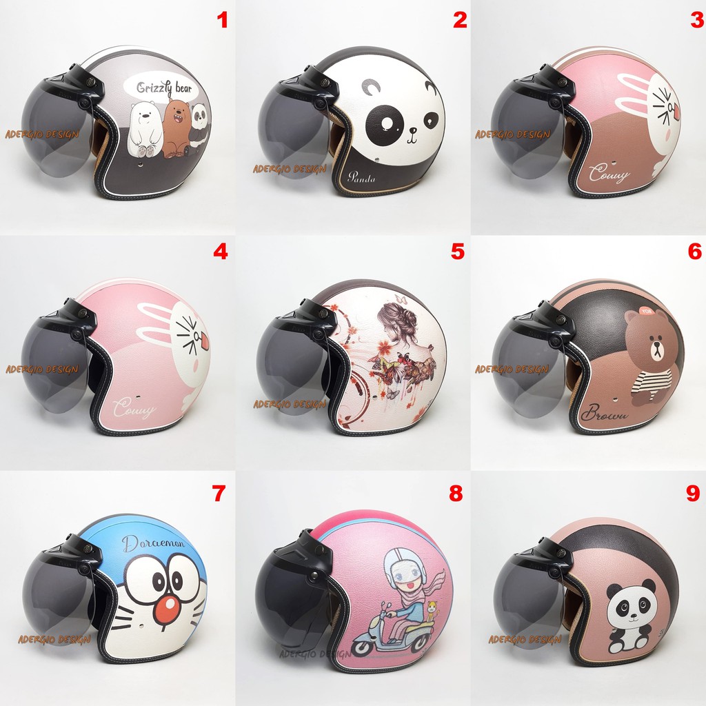 Helm Bogo Dewasa Kaca Bogo Ori Karakter Kartun Anime