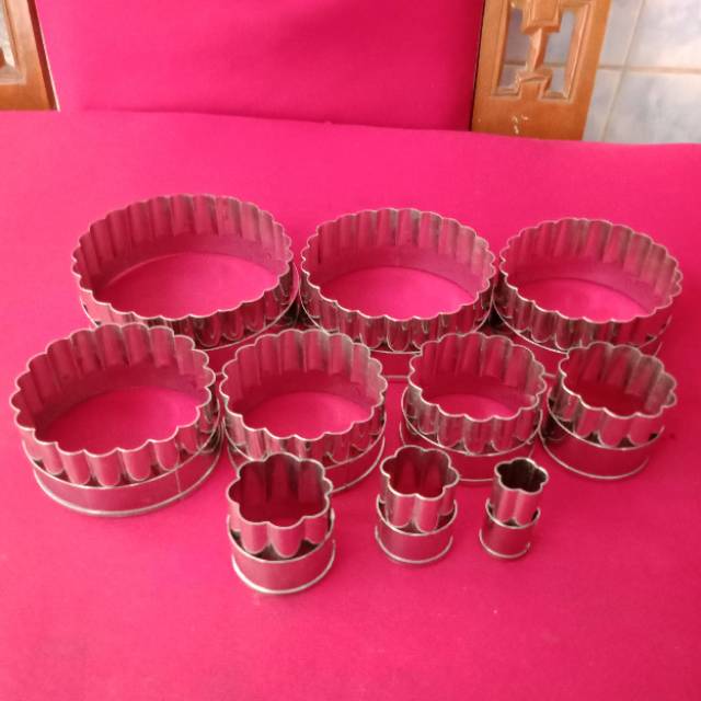 Ring cutter set 10 /ring cutter bulat/ring cutter bergerigi /ring cutter murah/ cookie cutter set