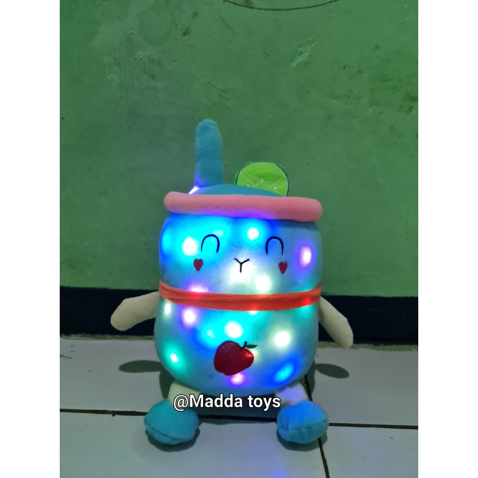 BonekaBoba LED boba kaki tangan boba buah/boneka viral/bonekaimut/boneka murah