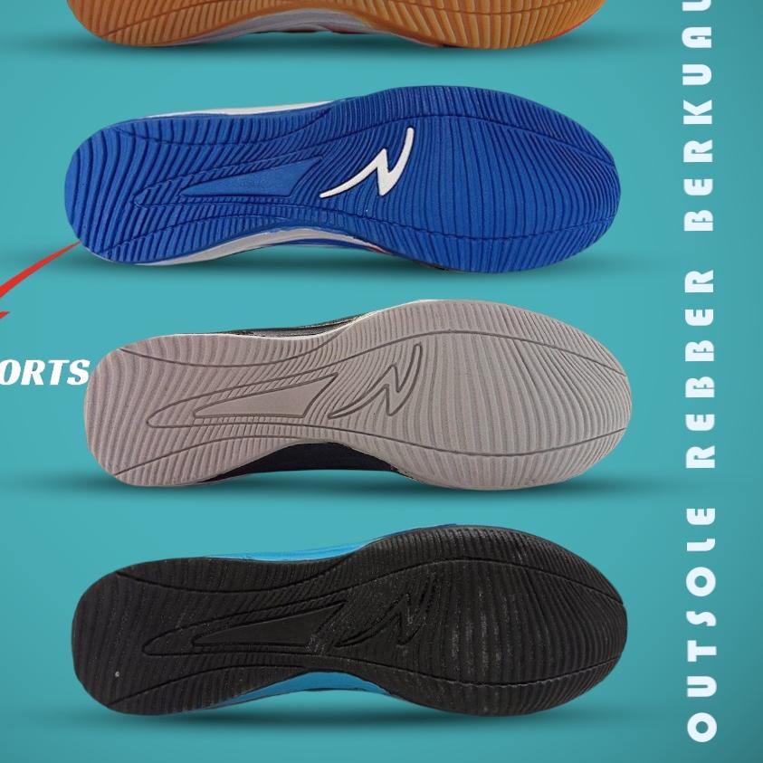 「PENJUALAN CEPAT」 SEPATU FUTSAL SPECS ALPHA PRO IN GARUDA BNIB HIGH QUALITY PREMIUM MERAH BIRU HITAM