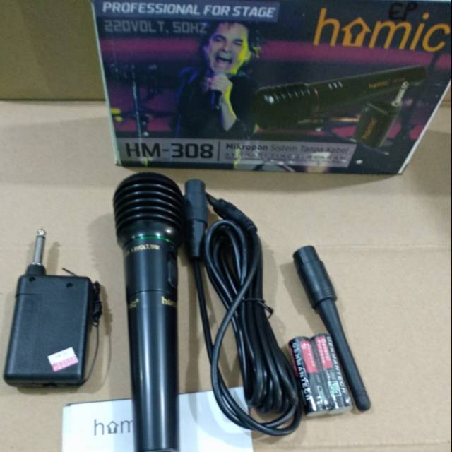 Mic Homic - microphone Homic wireless HM 308