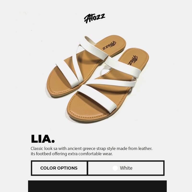 LIA - WHITE  ( Sandal Wanita )