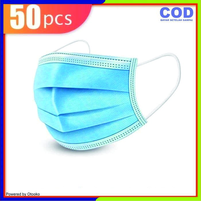 Masker 3 Ply 3Ply isi 50 pcs disposable Facemask mask Masker Earloop