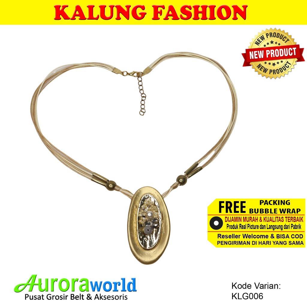 Auroraworld kalung panjang kalung dress kalung gamis