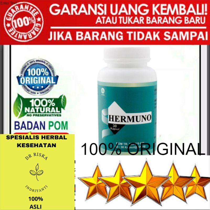 100% ASLI Hermuno original - obat hermuno anti parasit suplemen parasit herbal ampuh terbaik tocker