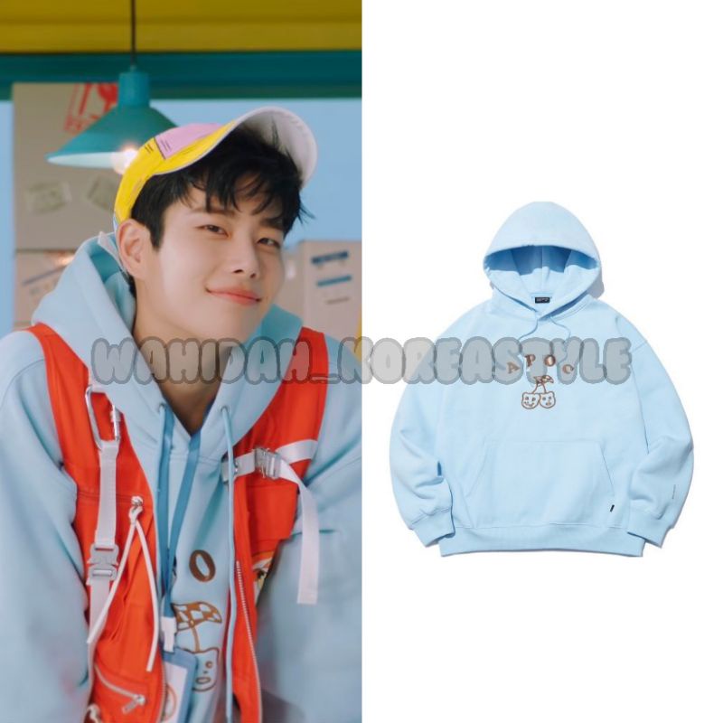 Jaket Hoodie MJ Astro "Apoc Bear" Baju Idol KPop Fashion