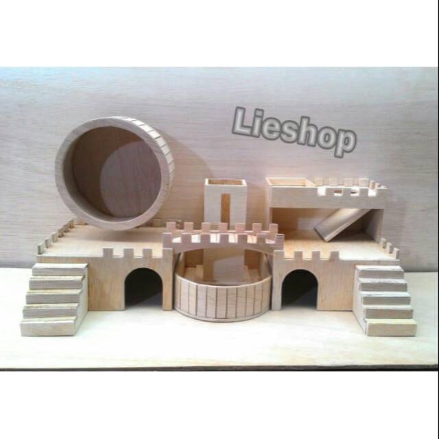 Rumah Hamster Rumah Hamster Kayu Rumah Hamster Fullset Shopee Indonesia