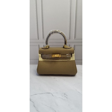 TAS WANITA TOP HANDLE BAG KULIT ASLI INSPO BAG MINI KELLY CLASSIC TAS SELEMPANG MYOOZ
