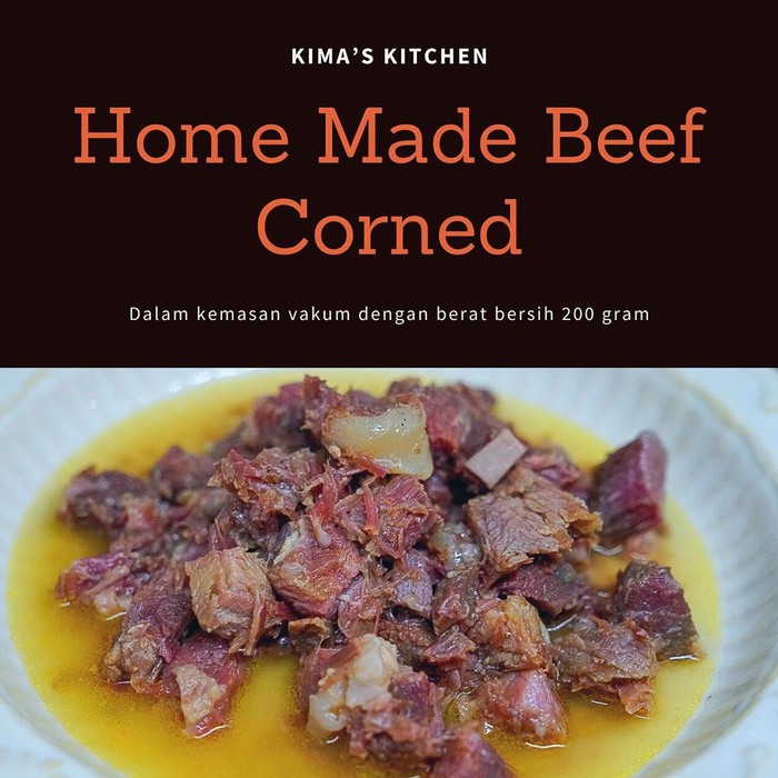 

[Frozen Pack] Home Made Kornet/Corned Daging Sapi 200gr
