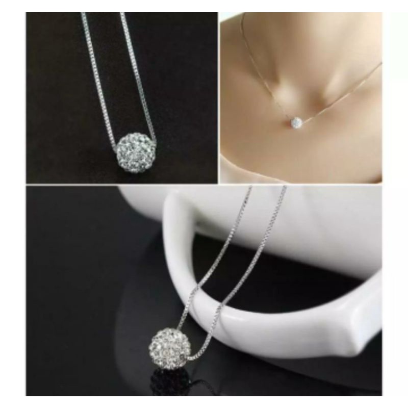 kalung liontin bulat