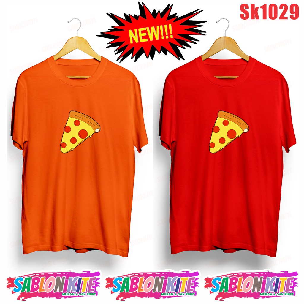 MURAH!!! KAOS TEMPUSS PIZZA UNISEX SK1029 UNISEX COMBED 30S