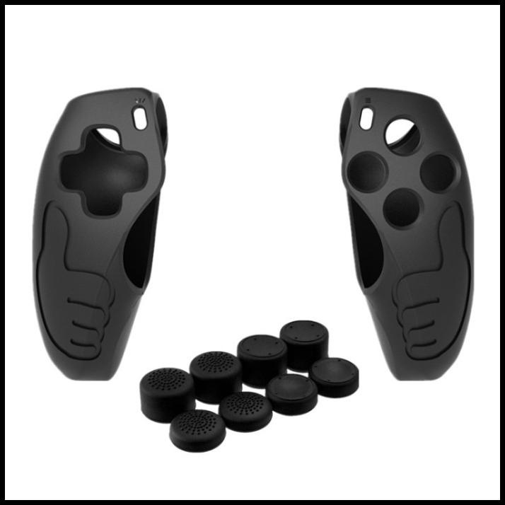 Ss17833 - Hand Grip Silicone With Analog Cap Case Controller Ps5 Black
