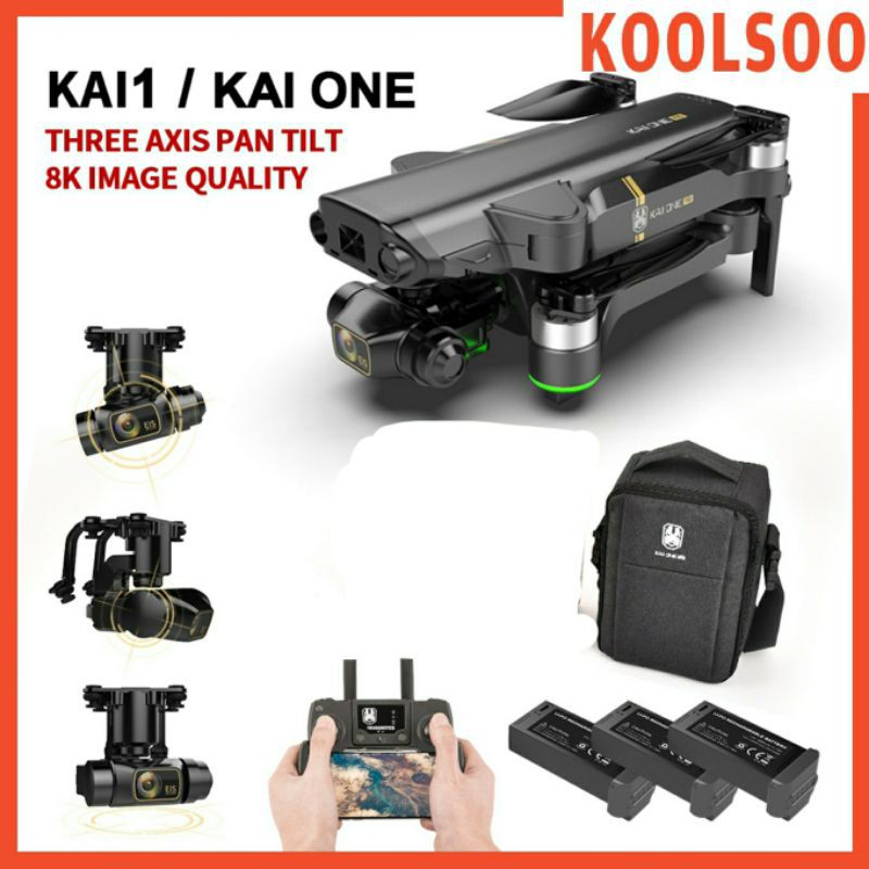 cod drone gps murah lipat kai one 8k eis 3axis gimbal kamera