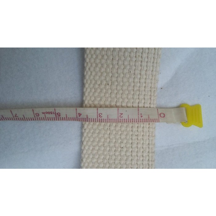 

Tali Webbing Bisban Katun 3,8 Cm/Roll Murah Broken White 056
