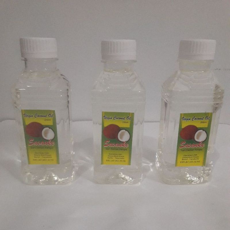 

VCO asli sari santan kelapa SASANKE 250 ml Premium