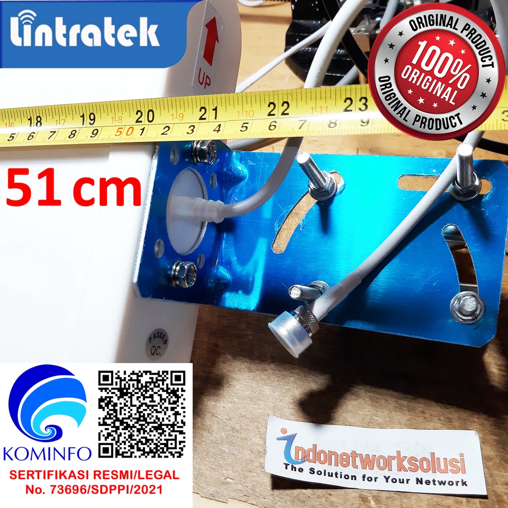ANTENA LOG PERIODIC PERIODIK LPDA HIGH GAIN U/ MODEM TELKOMSEL XL INDOSAT HUAWEI E3273 E3276 E3372 CRC9 (51cm)