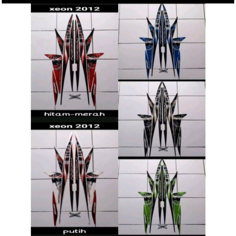 STRIPING MOTOR XEON KARBU / STIKER XEON KARBU 2010-2012