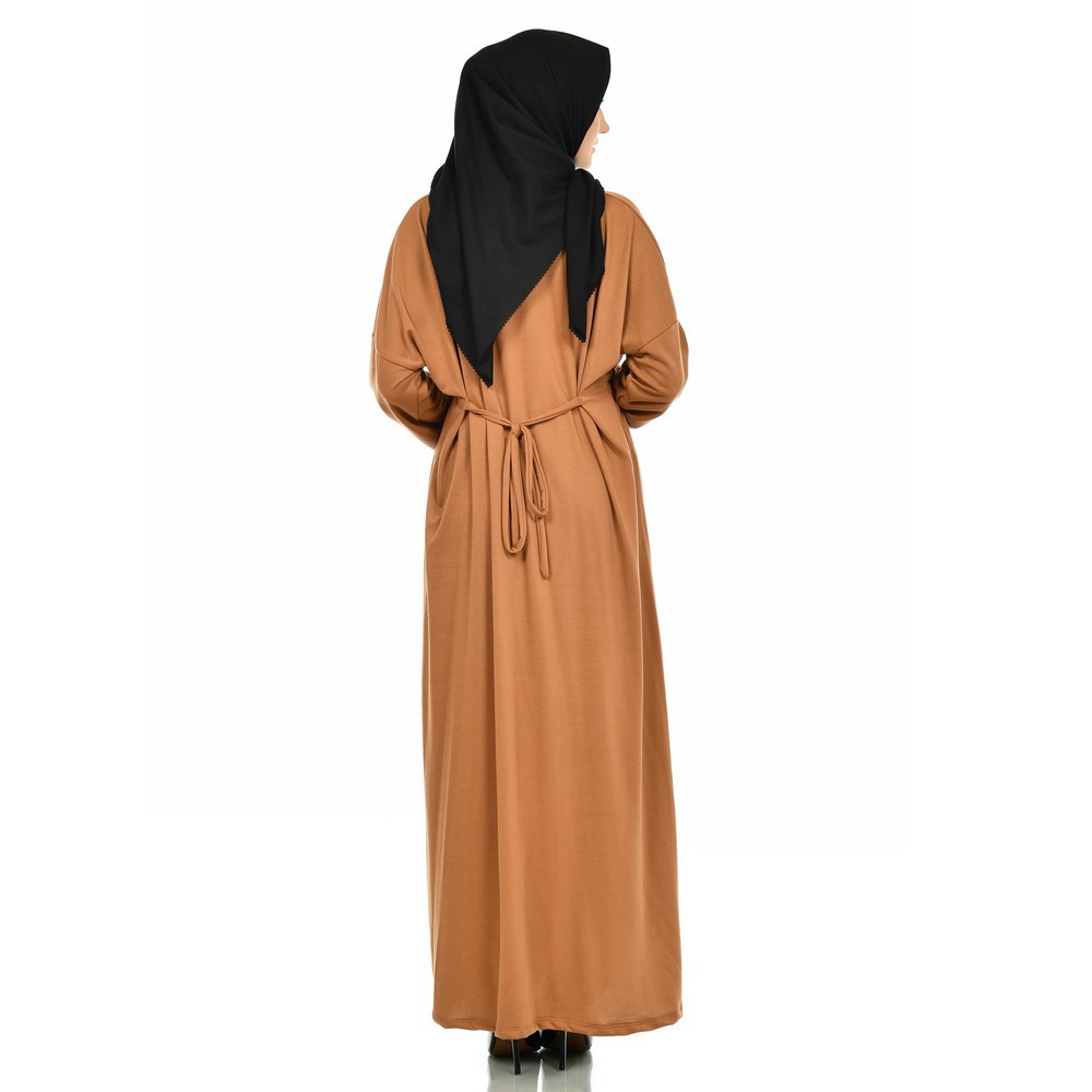 Mybamus Naura Plit Dress Camel M15880 R66S3 - Gamis Muslim-5
