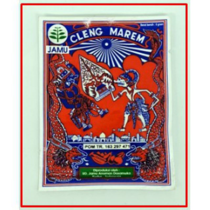 JAMU CAP WAYANG/BECAK CLENG MAREM ORIGINAL.