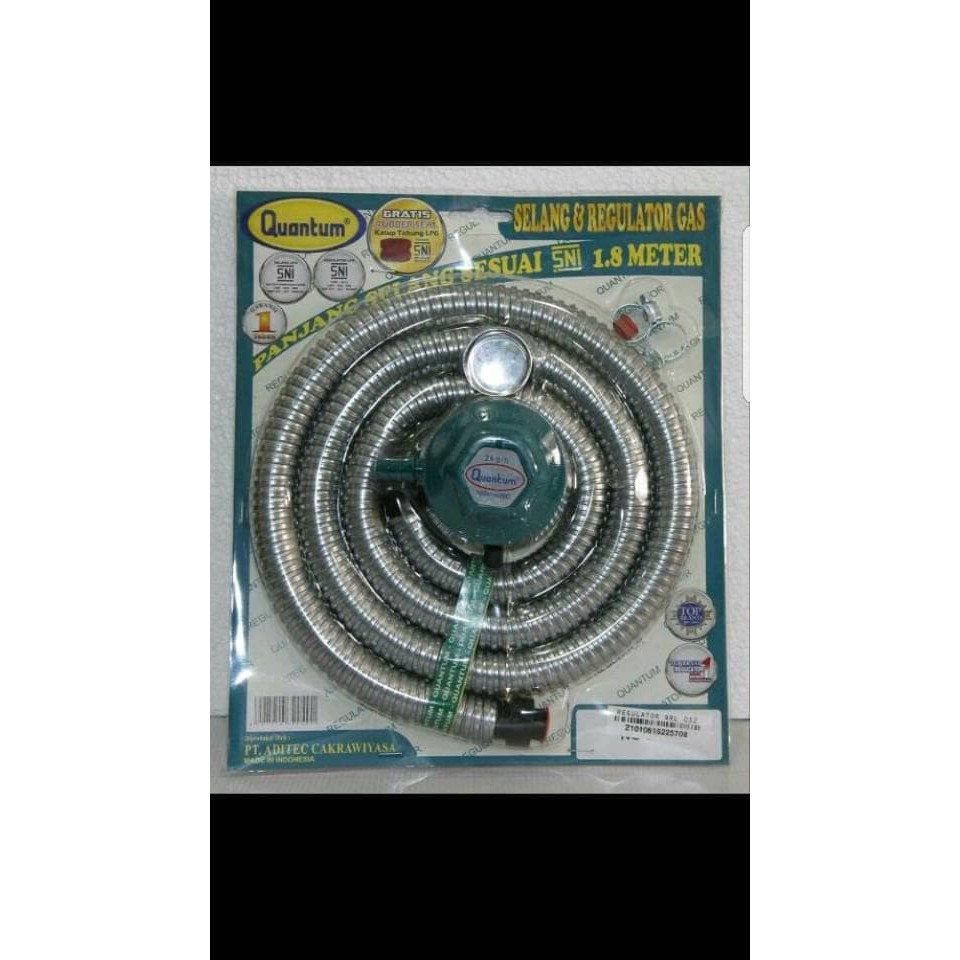 Paket Selang Regulator Gas Quantum QRL 032 - QRL032 1,8 meter