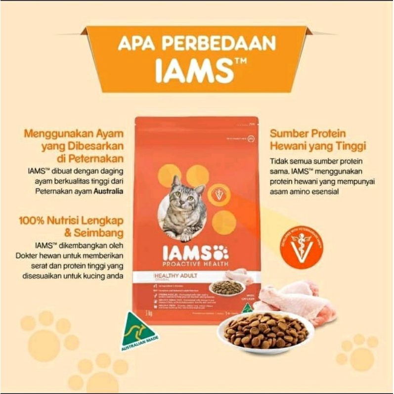 IAMS Proactive Health Adult 1kg Rasa Chicken Fresh Pack