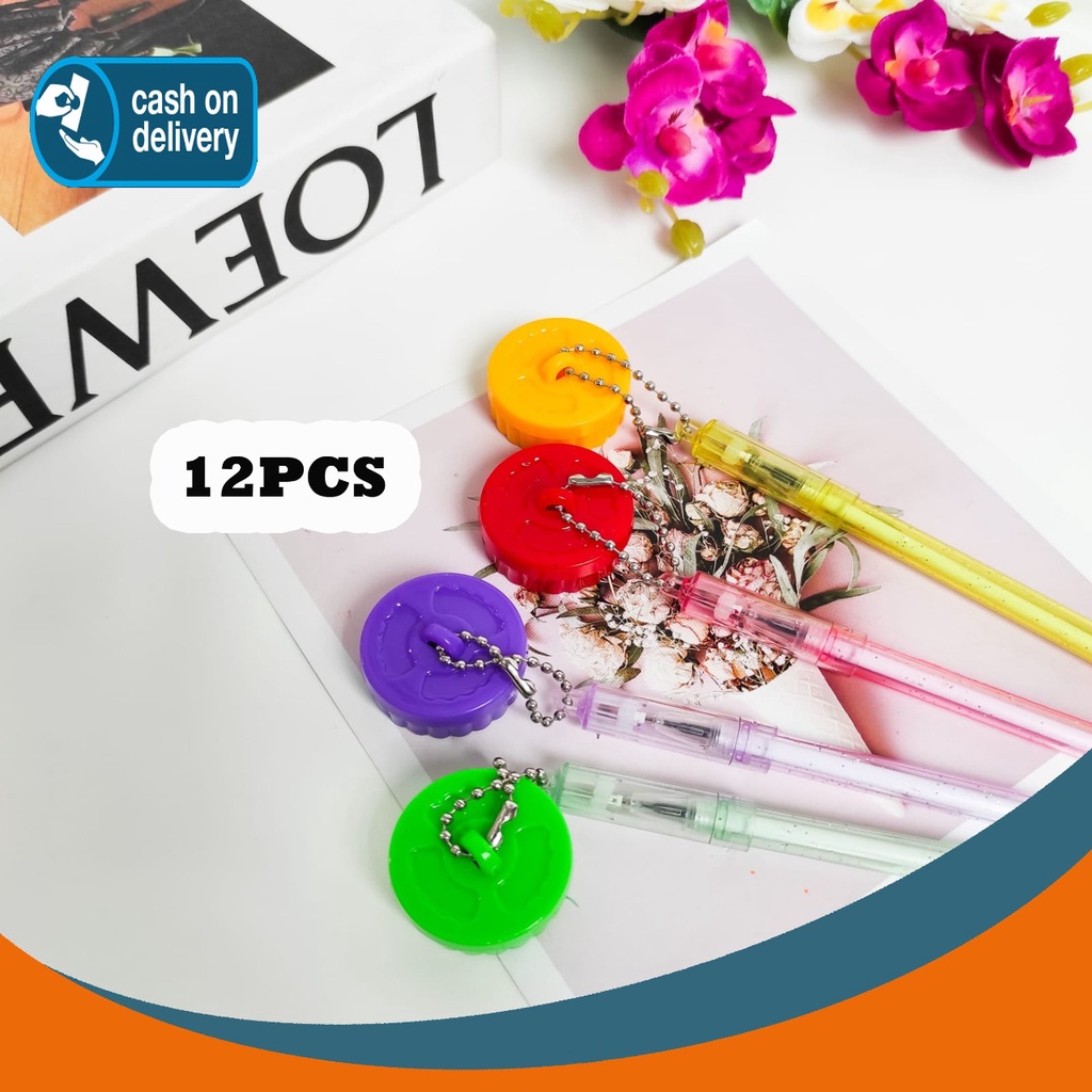 

SELUSIN PULPEN GANTUNGAN DIMSUM PERMEN ISI 12 PCS PEN GEL BENTUK MAKANAN PENA WARNA WARNI BOLPEN UNIK