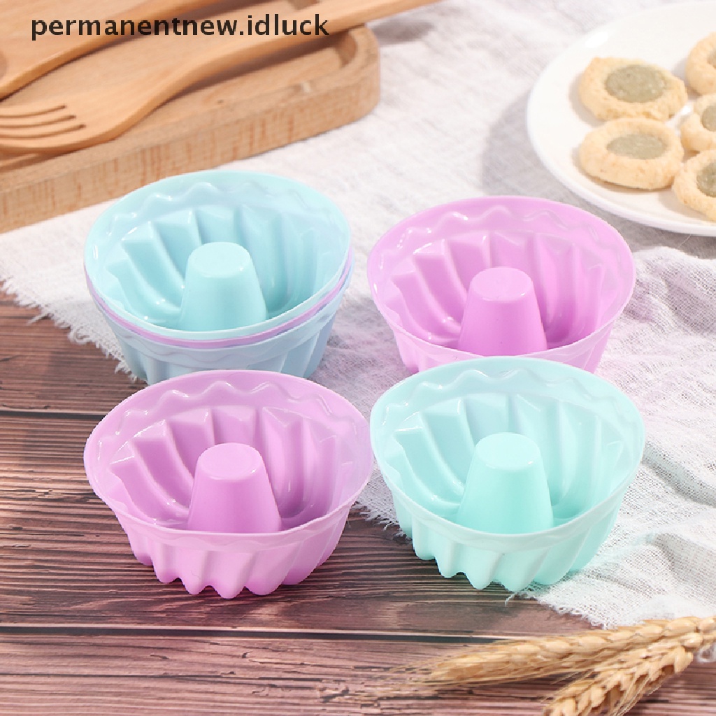 6 Pcs / lot Cetakan Kue Muffin Bahan Silikon