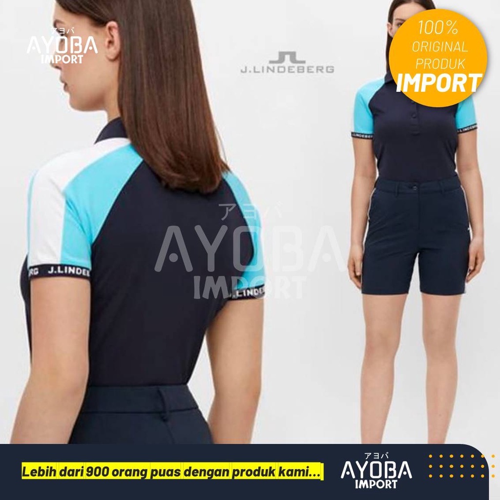 Baju kaos dryfit J Lindeberg golf Baju Golf ladies Polo jlindeberg