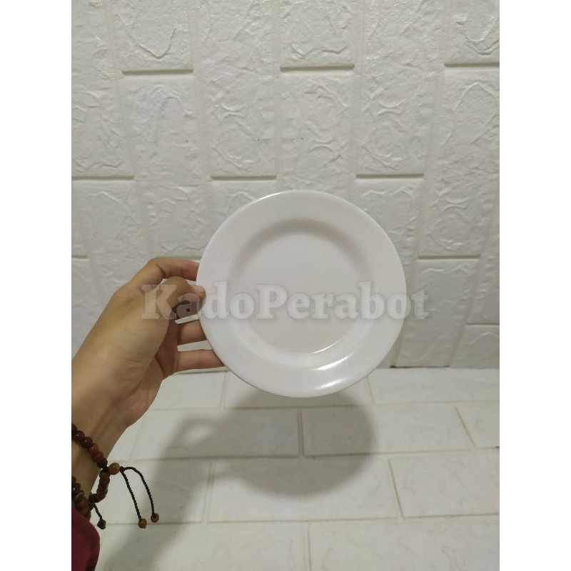 Piring ceper M306 - piring sambal putih - piring mini putih