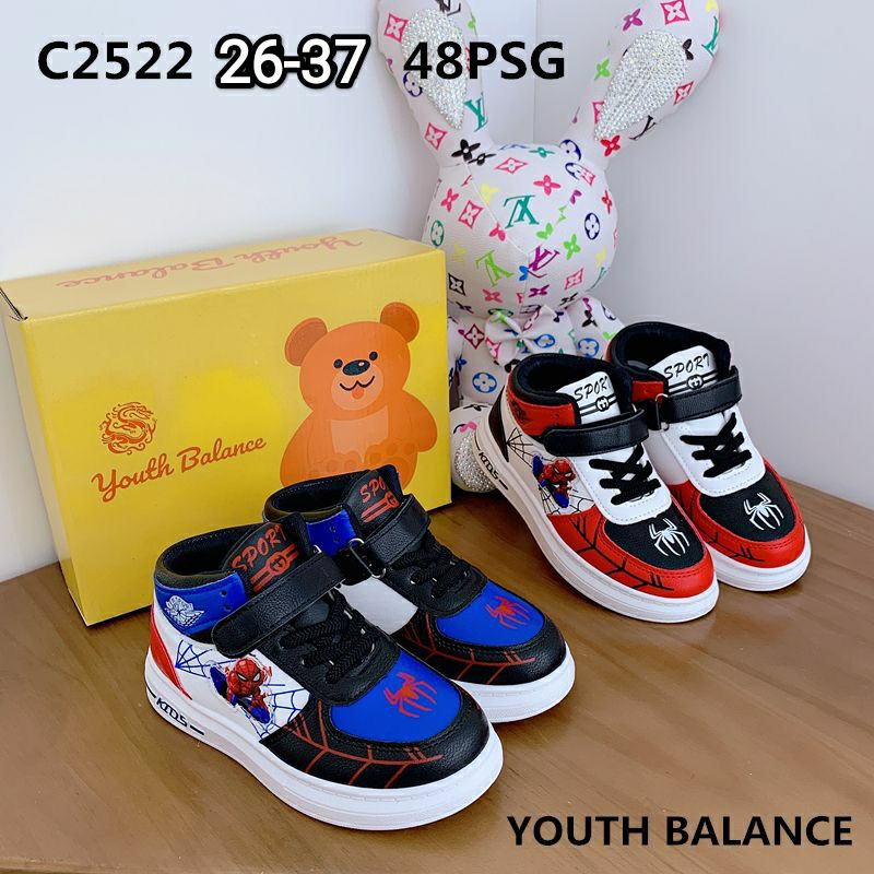 sepatu anak laki laki sneaker youth balance import karakter spiderman 2522 (26-37) sepatu anak import dengan kualitas bagus nyaman di pakai  || bisa COD ||