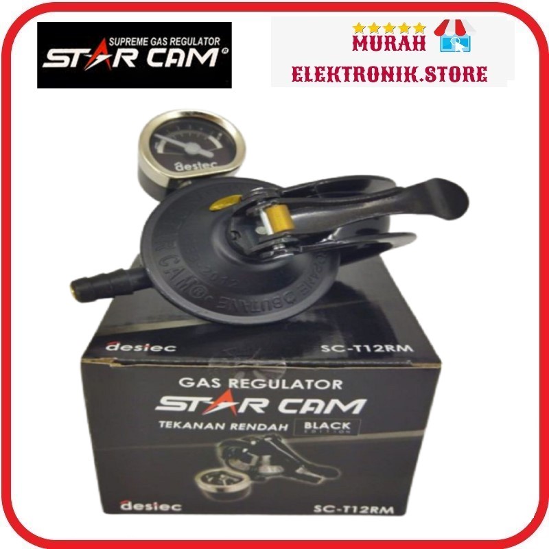 Regulator Gas Star Cam SC-T12RM BLACK-FREE BUBBLE