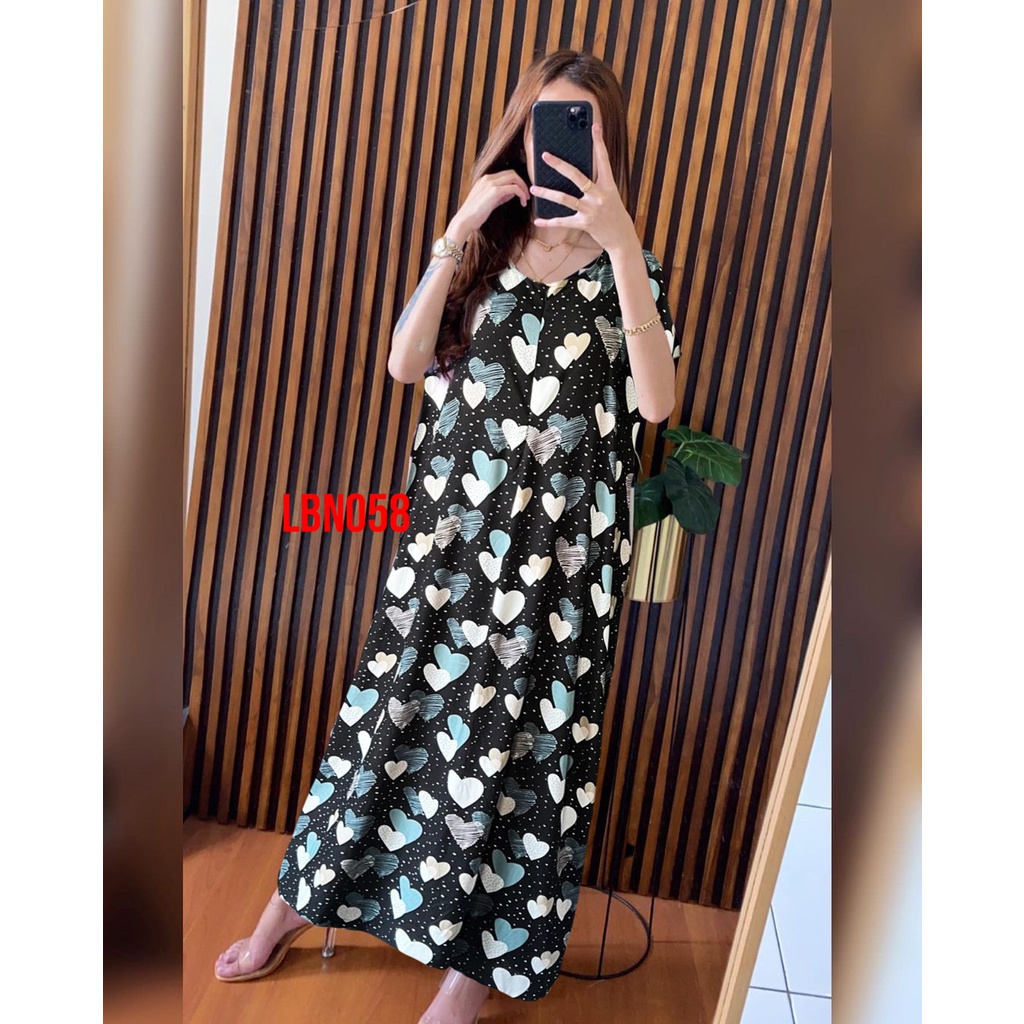 Daster Panjang Busui Semata Kaki Rinrin Collection-LBN058