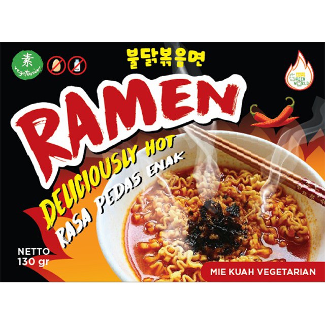

Mie Ramen Original Pedas Nikmat / Mie Ramen Vegan / Ramen Halal