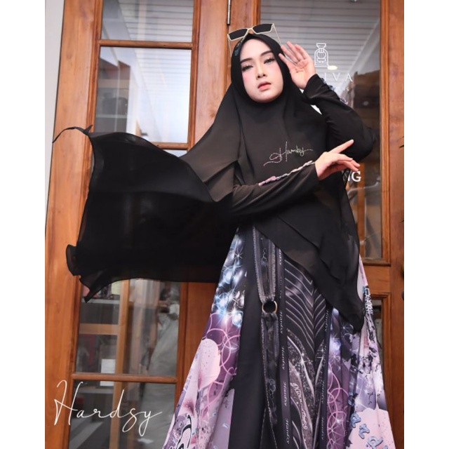 Savina Syar’i Ori by Hardsy Syalmadina / Gamis Set Syar’i / Gamis Pesta Mewah / Dress Muslimah Branded / Baju Syari Terbaru / Gamis Syari Terbaru / Fashion Muslimah Branded-D