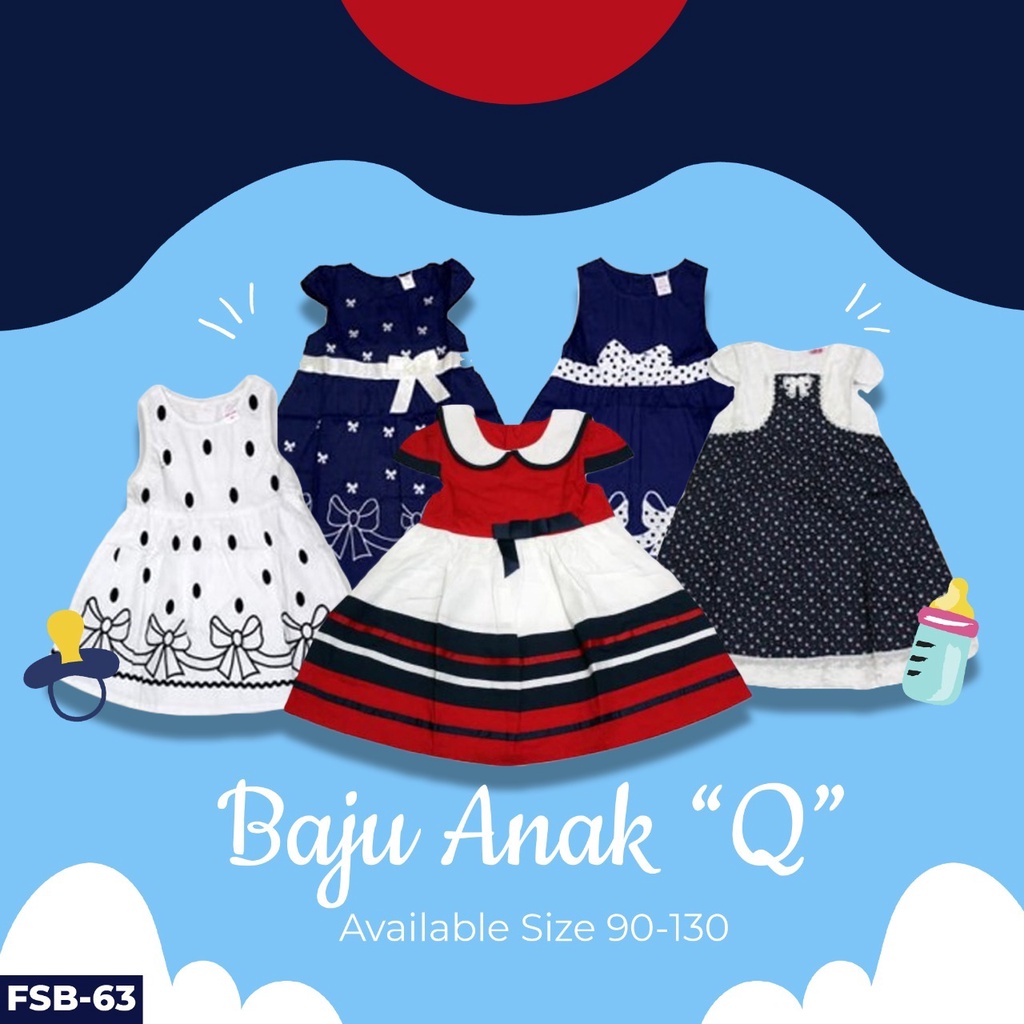 BAJU FASHION DRESS ANAK PEREMPUAN B