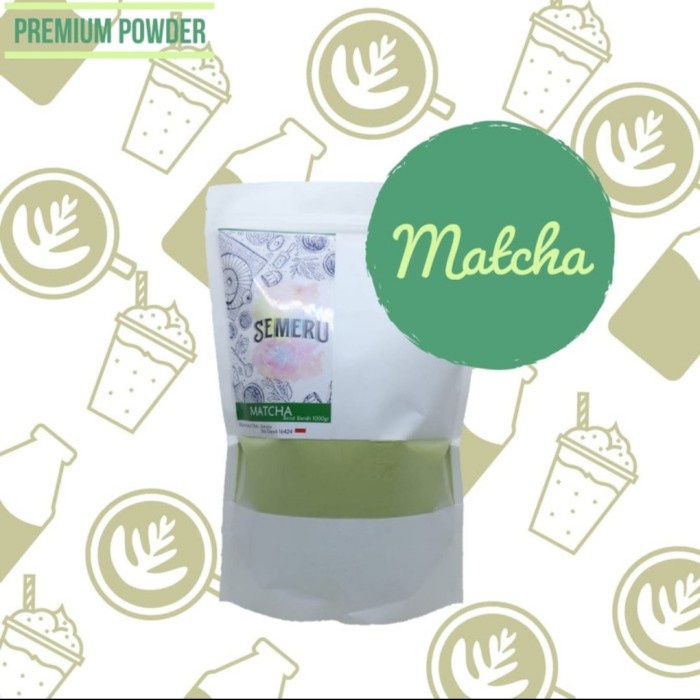 

POWDER MATCHA PREMIUM / SEMERU / BUBUK/GREENTEA/1000GR/MURAH/ENAK