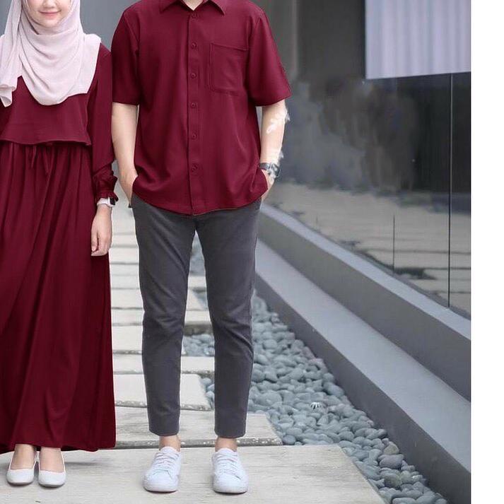 ❀ Nino Couple Gamis Dan Kemeja Fashion Muslim Wanita BJ ♥